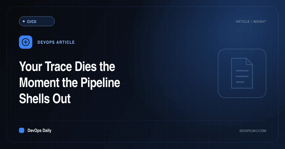 Your Trace Dies the Moment the Pipeline Shells Out