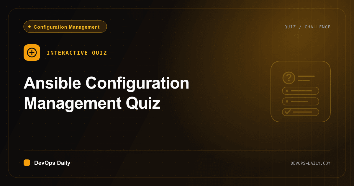 Ansible Configuration Management Quiz